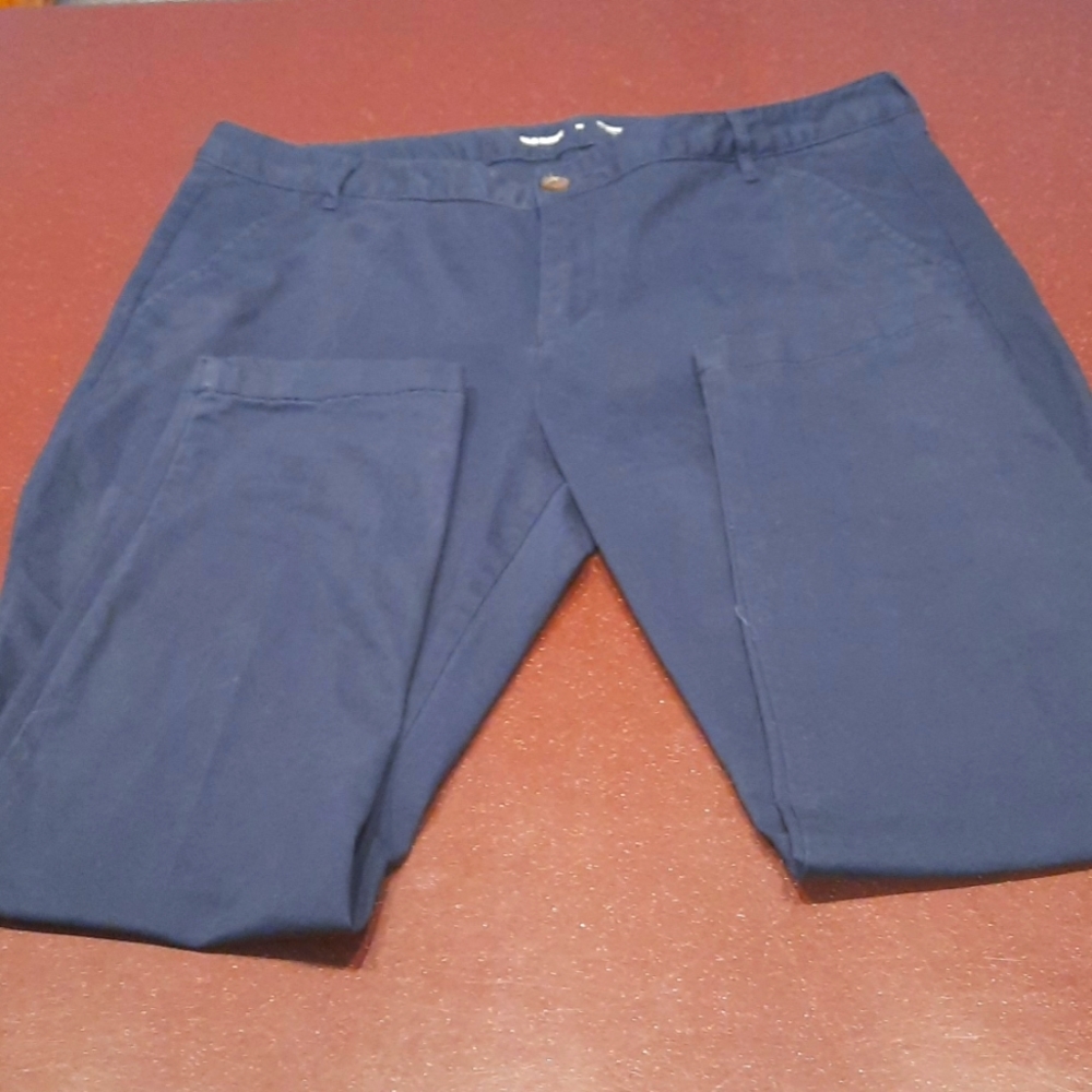 Old Navy Skinny Stretch ink blue uniform pant size 16